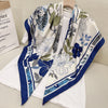 Twill Floral Print Silk Scarf