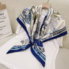 Twill Floral Print Silk Scarf