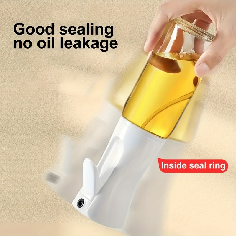 1pc Plastic Oil Sprayer Bottle, Dual-Function Olive Oil Mister and Dispenser, Leak-Proof