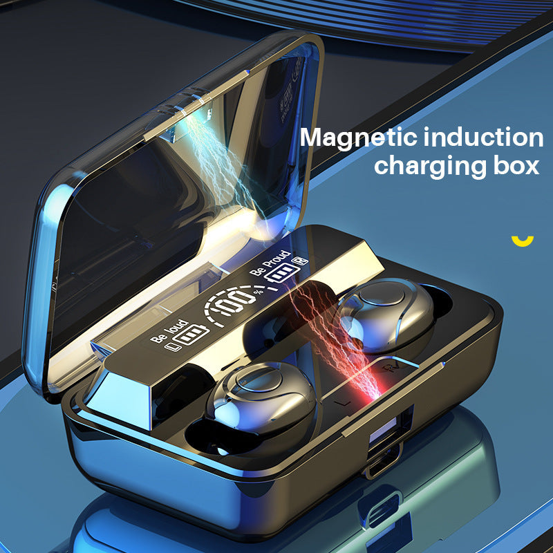 L6 Binaural Digital Display With Power Bank Bluetooth Headset