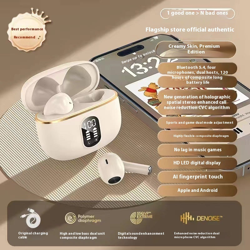 Ear Hook Bone Conduction Wireless Bluetooth Headset Color Display