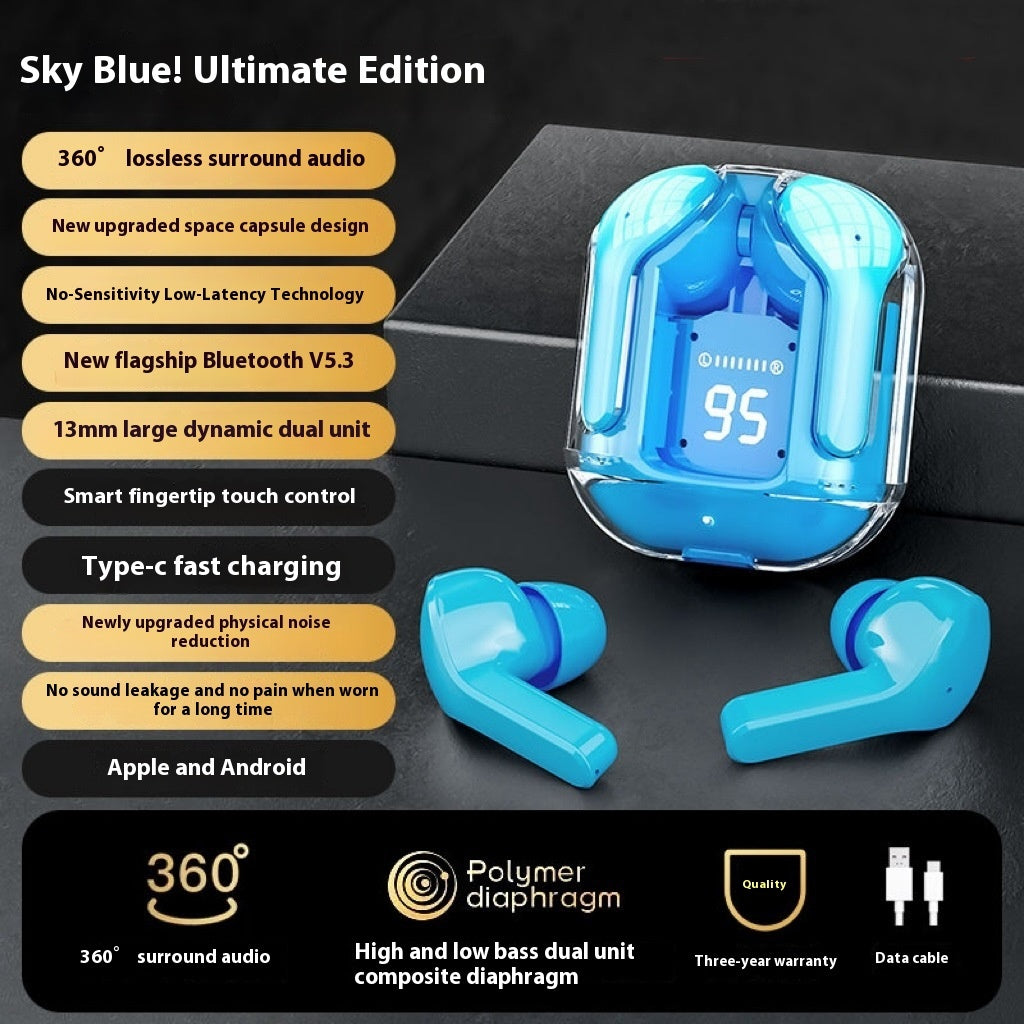 Ear Hook Bone Conduction Wireless Bluetooth Headset Color Display