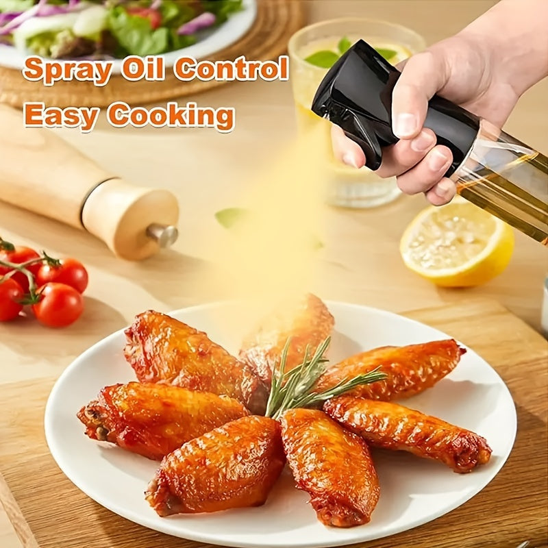 1pc Plastic Oil Sprayer Bottle, Dual-Function Olive Oil Mister and Dispenser, Leak-Proof