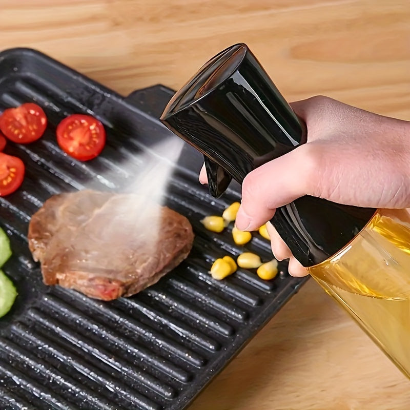 1pc Plastic Oil Sprayer Bottle, Dual-Function Olive Oil Mister and Dispenser, Leak-Proof