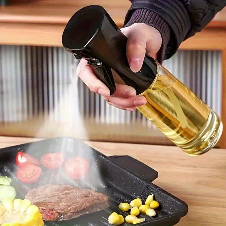 1pc Plastic Oil Sprayer Bottle, Dual-Function Olive Oil Mister and Dispenser, Leak-Proof