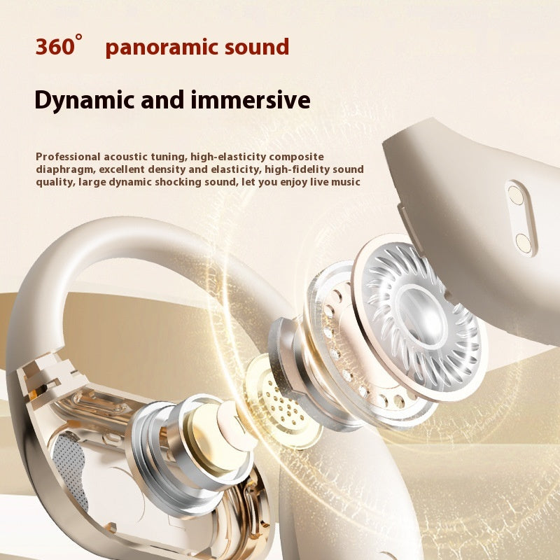 Ear Hook Bone Conduction Wireless Bluetooth Headset Color Display