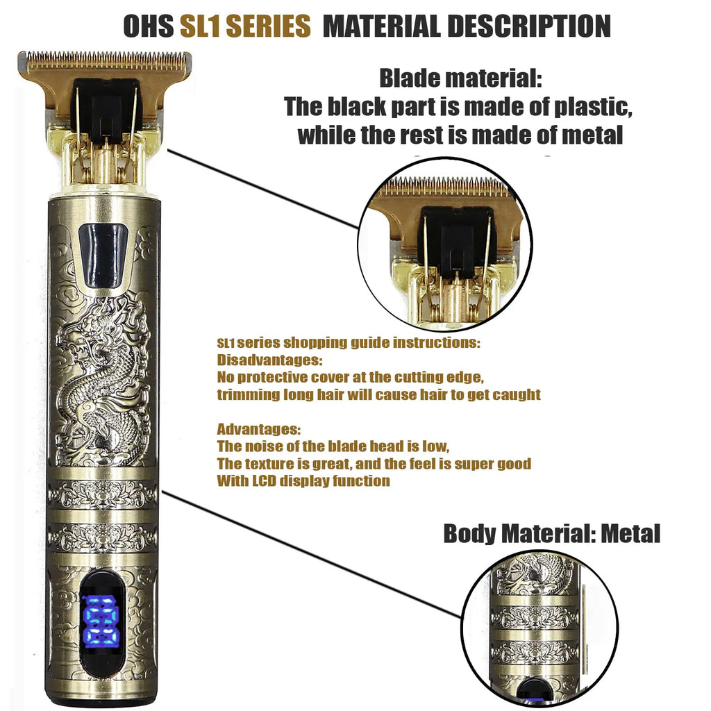 T9 Hair Clipper Repair Beard Shaving Body Hair Trimmer