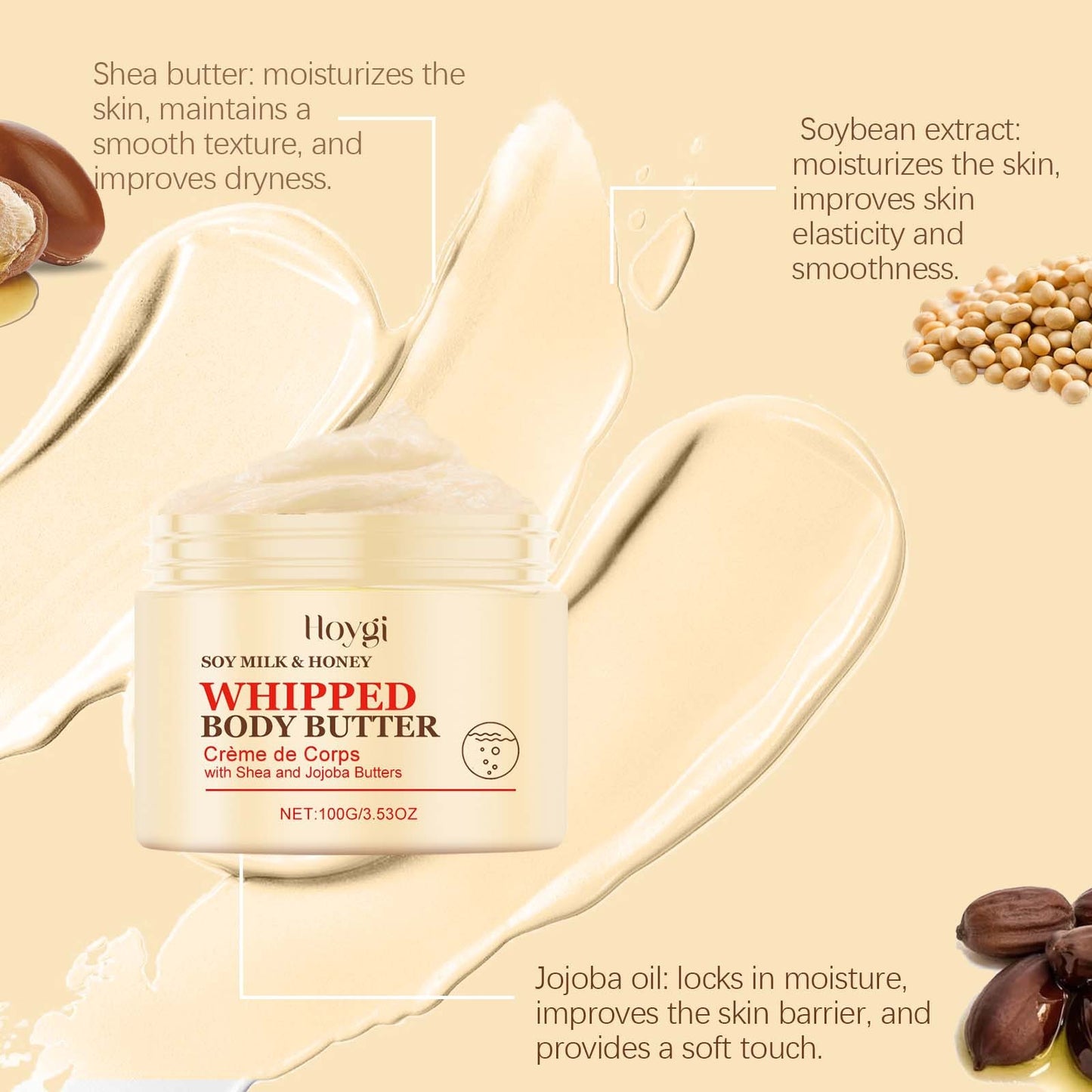 Whipped Hydrating Nourishing Smooth Skin Brightening Daily Care Moisturizer