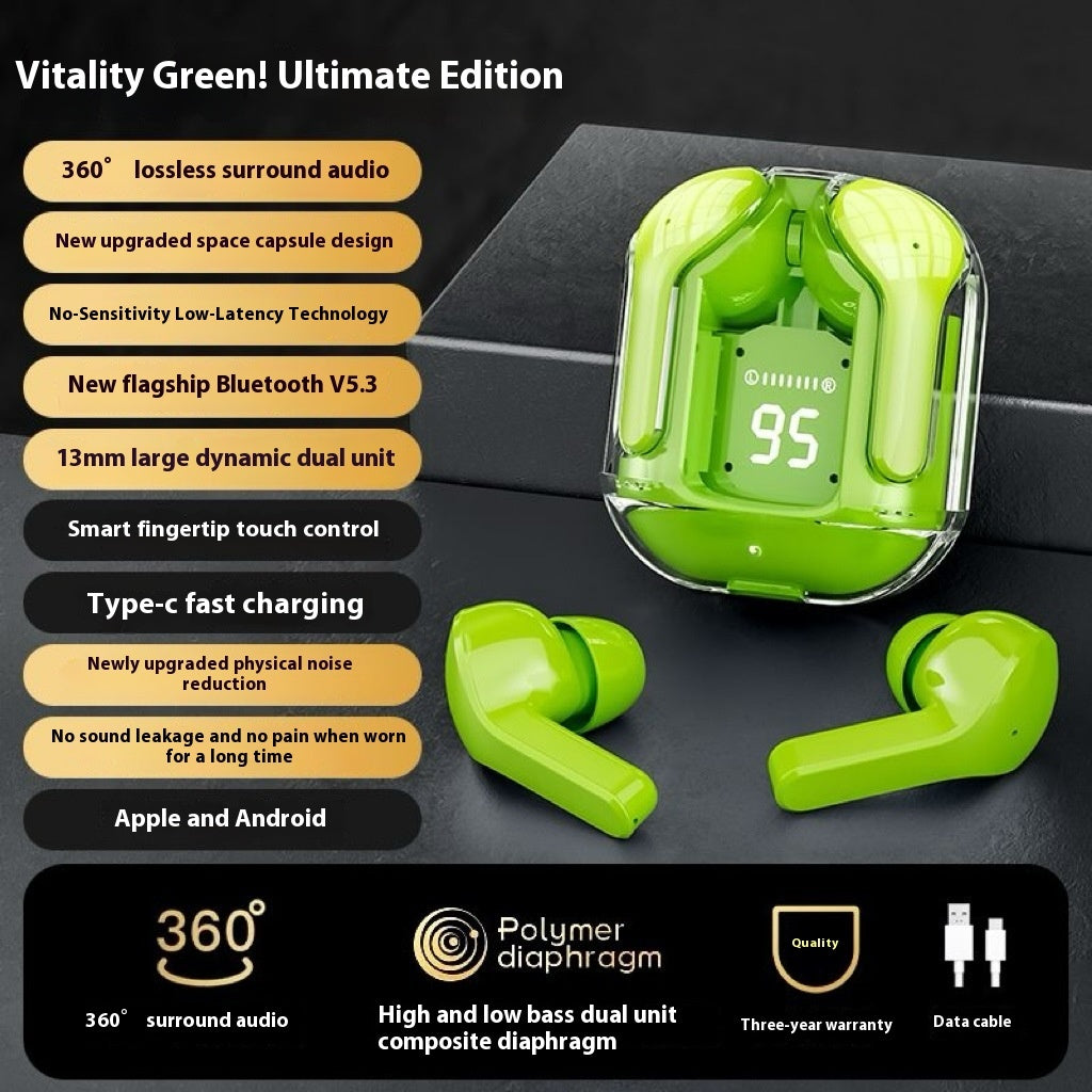 Ear Hook Bone Conduction Wireless Bluetooth Headset Color Display