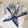 Twill Floral Print Silk Scarf