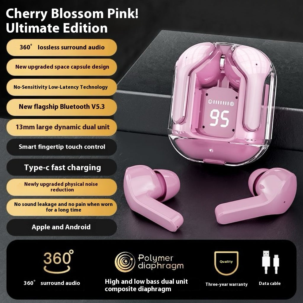 Ear Hook Bone Conduction Wireless Bluetooth Headset Color Display