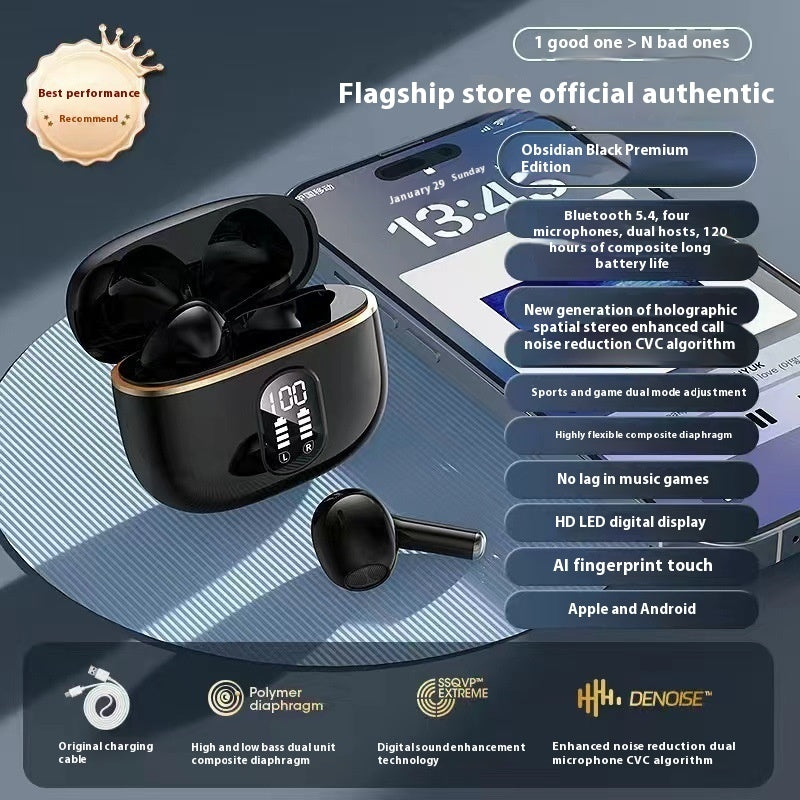 Ear Hook Bone Conduction Wireless Bluetooth Headset Color Display